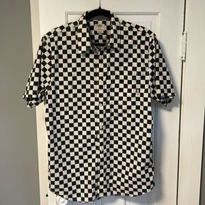 Vans button down short sleeve